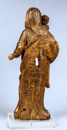 Sculpture Sculpture en Bois - Vierge à l'Enfant - Espagne, fin du XVIe siècle